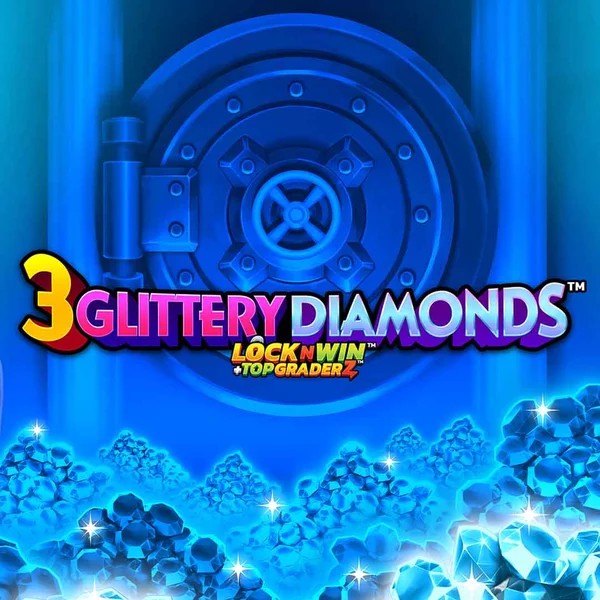 3 Glittery Diamonds game by PearFiction Studios – logo hosted on Baxterbet Casino