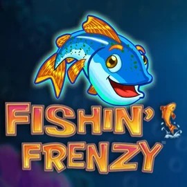 Fishin Frenzy slot logo by Blueprint Gaming at Baxterbet CasinoFishin Frenzy