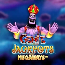 Logo of Genie Jackpots Megaways from Blueprint Gaming at Baxterbet Casino