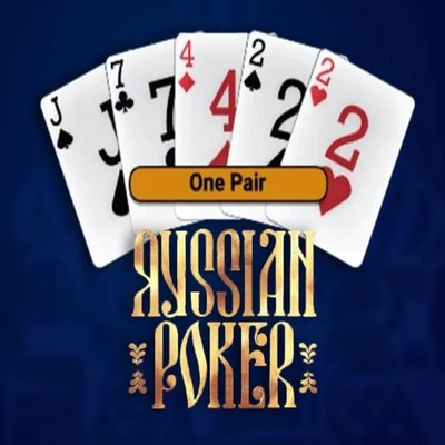 Russian Poker logo by OneTouch Games at Baxterbet Casino